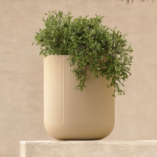 Reya Small Indoor/Outdoor Planter - Limestone Cream