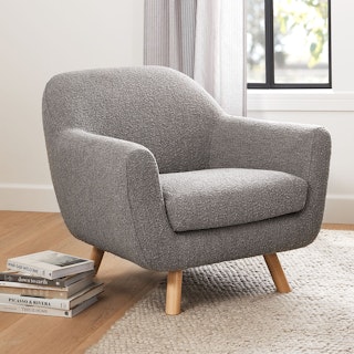 Gabriola 34" Lounge Chair - Dover Gray Bouclé