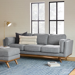 Timber 90" Sofa - Pebble Gray