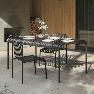 Sarek 67" Outdoor Dining Table - Black