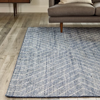 Parallel 8 x 10 Rug - Wave Blue / White