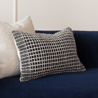 Ren Small Pillow - Black Weave