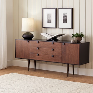 Envelo 71" Sideboard - Walnut and Black