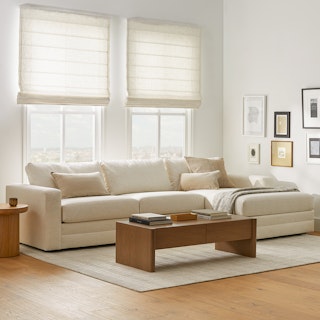 Riley 118.5" Right Sectional - Napa White