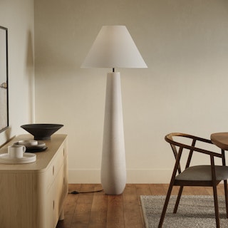 Pilar Floor Lamp - White Terrazzo