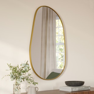 Calvet Wall Mirror - Brass