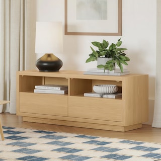 Leif 54" Media Unit - White Oak