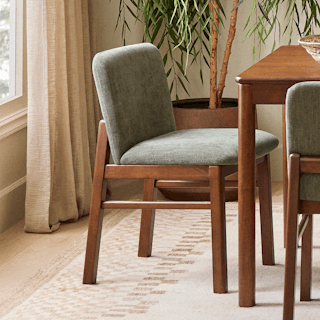 Mikkel Dining Chair - Walnut and Algonquin Green